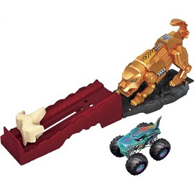 Mattel Hot Wheels Monster Trucks Hero Play Sabretooth Showdown 