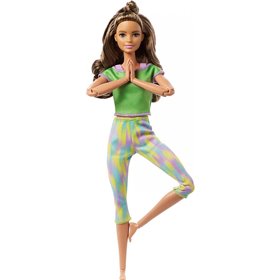 Mattel Barbie Νέες Αμέτρητες Κινήσεις Green Dye Pants Doll 