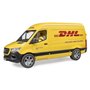 bruder MB Φορτηγάκι Mercedes Sprinter DHL Με Οδηγό Και Εξοπλισμό 