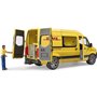 bruder MB Φορτηγάκι Mercedes Sprinter DHL Με Οδηγό Και Εξοπλισμό 