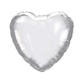 PROCOS Μπαλόνια Decorata Foil Μονόχρωμο Silver Heart 46Εκ  PROCOS Μπαλόνια Decorata Foil Μονόχρωμο Silver Heart 46Εκ