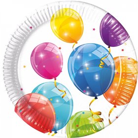 PROCOS Πιάτα Μεγάλα Sparkling Balloons FCS Next Generaration Kokliko 23Cm - 8Τμχ  PROCOS Πιάτα Μεγάλα Sparkling Balloons FCS Next Generaration Kokliko 23Cm - 8Τμχ