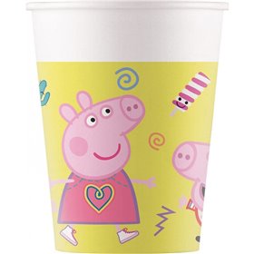PROCOS Ποτήρια Χάρτινα Pappa Pig Hasbro PEFC 200Ml - 8Τμχ  PROCOS Ποτήρια Χάρτινα Pappa Pig Hasbro PEFC 200Ml - 8Τμχ