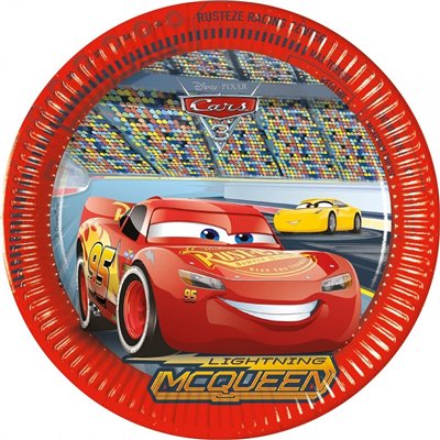 PROCOS Πιάτα Μεγάλα Cars 3 FCS Next Generaration Disney 23Cm - 8Τμχ 