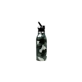 eco life Παγούρι Ανοξείδωτο Camouflage 550Ml Με Sport Πώμα 