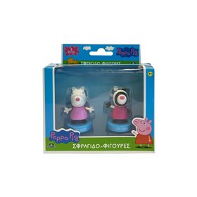 GIOCHI PREZIOSI Hero-Mania Peppa Pig Φιγούρες-Σφραγίδες 2 Pack - 4 Σχέδια 