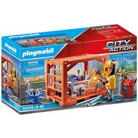 Playmobil City Action Κατασκευαστής Container 
