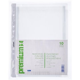 A&ampG PAPER Πλαστικές Ζελατίνες Για Έγγραφα Τύπου Π A4 Με Τρύπες 10Τμχ Premium 