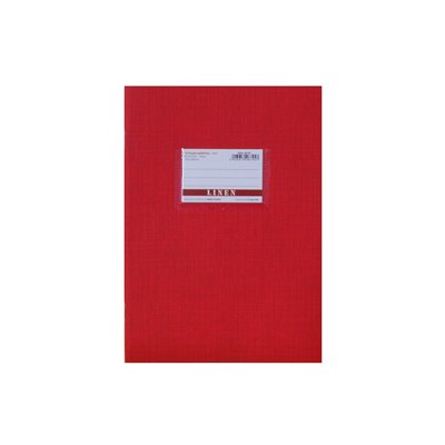 A&ampG PAPER Τετράδιο Καρφίτσα Β5 (17Χ24) Linen Ριγέ 50 Φύλλα Κόκκινο 