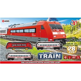  Τρένο Σιδηρόδρομος Μπαταρίας Με Φως Και Ήχους 