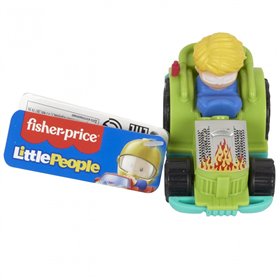 Fisher-Price Συρόμενα Οχήματα Little People Little Purple Wheelies - Αυτοκινητάκια 