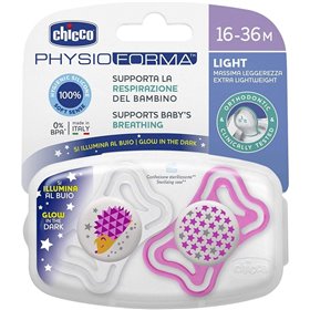 Chicco Πιπίλα Physio Light Για Τη Νύχτα 16-36 Μηνών 2 Τεμάχια  Chicco Πιπίλα Physio Light Για Τη Νύχτα 16-36 Μηνών 2 Τεμάχια
