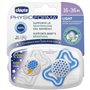 Chicco Πιπίλα Physio Light Για Τη Νύχτα 16-36 Μηνών 2 Τεμάχια 