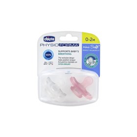 Chicco Πιπίλα Όλο Σιλικόνη Physio Mini Soft/Ροζ 0-2 Μηνών 2Τμχ  Chicco Πιπίλα Όλο Σιλικόνη Physio Mini Soft/Ροζ 0-2 Μηνών 2Τμχ