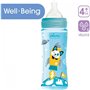 Chicco Μπιμπερό Πλαστικό Well Being Σιέλ 330Ml Με Θηλή Σιλικόνης 