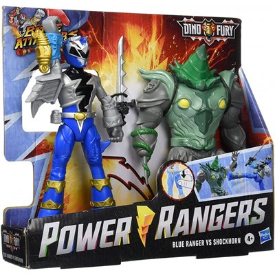 Hasbro Power Rangers Battle Attacker Monster Blue Ranger And Shockhorn Battle Attackers 