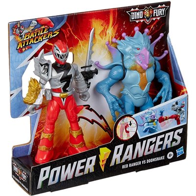 Hasbro Power Rangers Battle Attacker Monster Red Vs Doomsnake Dino Fury Battle Attackers 