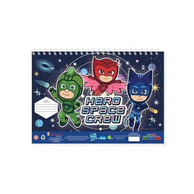 Diakakis imports Μπλοκ Ζωγραφικης Pj Masks 23X33 40Φυλ Αυτοκ-Στενσιλ- 2Σελ Χρ 2Σχ 