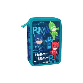 Diakakis imports Κασετίνα Διπλή Γεμάτη PJ Masks 