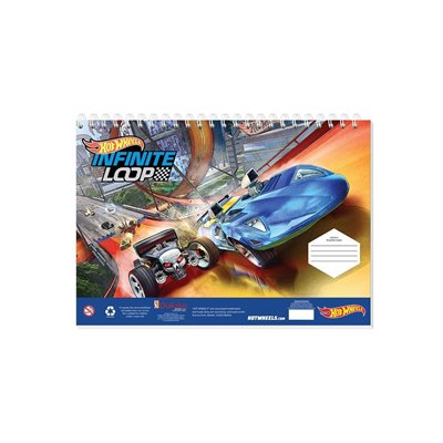 Diakakis imports Μπλόκ Ζωγραφικής 23Χ33 Εκ. HOT Wheels - 2 Σχέδια 