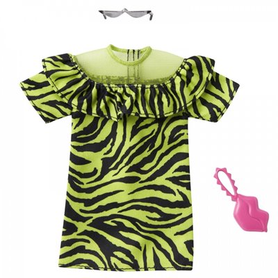 Mattel Barbie Fashion Pack Πράσινο Φόρεμα Με Αξεσουάρ 