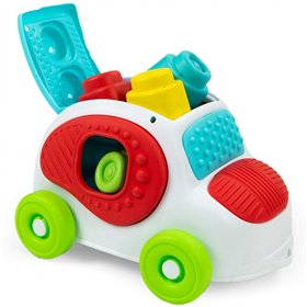 Clementoni Soft Βρεφικό Αυτοκίνητο Αφής Με Μαλακά Premium Τουβλάκια Για 6-36 Μηνών 