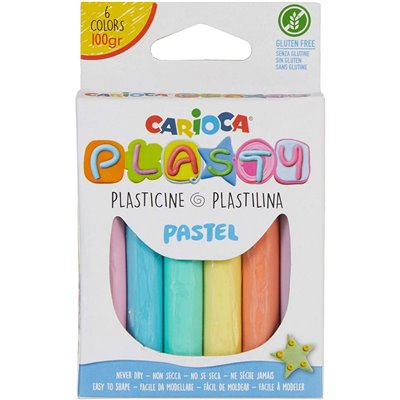 CARIOCA Χρωματιστές Πλαστελίνες Pastel 6 Τεμαχίων 