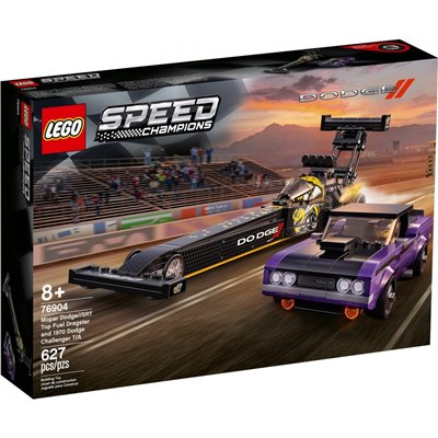 LEGO Speed Champions Mopar Dodge Srt Top Fuel Dragster And 1970 Dodge Challenger 