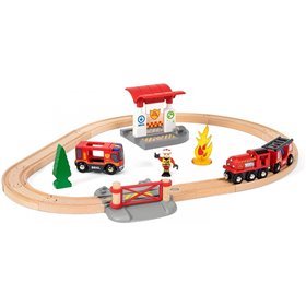 Brio World Σιδηροδρομικό Σετ Πυροσβεστική  Brio World Σιδηροδρομικό Σετ Πυροσβεστική