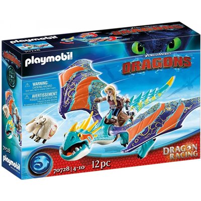 Playmobil Dreamworks Dragon Racing: Άστριντ Και Λευκή Οργή 