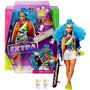 Mattel Extra Doll 4 With Skateboard And 2 Kittens Blue Curly Hair 