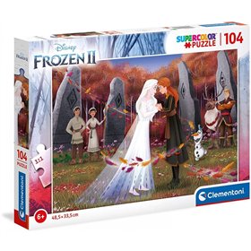 Clementoni Παιδικό Παζλ Color Frozen 104 Τμχ 