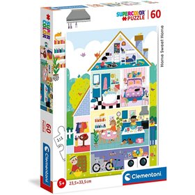 Clementoni Παιδικό Παζλ Color Σπίτι Μου Σπιτάκι Μου 60 Τμχ 