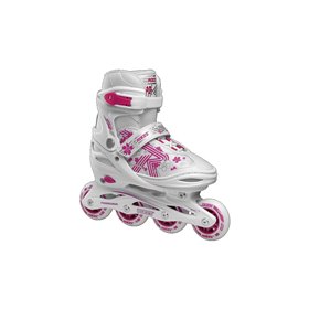 ROCES Αυξομειούμενα Πατίνια Roces Jokey 3.0 - Για Κορίτσια, (38-41) Λευκό-Ροζ  ROCES Αυξομειούμενα Πατίνια Roces Jokey 3.0 - Για Κορίτσια, (38-41) Λευκό-Ροζ