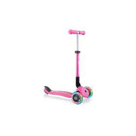 Globber Scooter Junior Foldable Fantasy Lights Flowers Neon Pink 