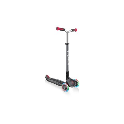 Globber Scooter Elite Master Lights Black - Red 