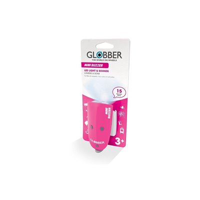 Globber Mini Buzzer LED Light And Sounds Pink 