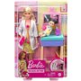 Mattel Barbie Σετ Επαγγέλματα Με Παιδάκια Και Ζωάκια - Κούκλα Παιδίατρος Ξανθιά 