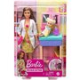 Mattel Barbie Σετ Επαγγέλματα Με Παιδάκια Και Ζωάκια - Κούκλα Παιδίατρος 