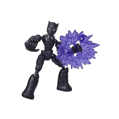 Hasbro Marvel Avengers Bend Και Flex Action Figure Black Panther 6 Ιντσών, Περιλαμβάνει Αξεσουάρ Έκρηξης 