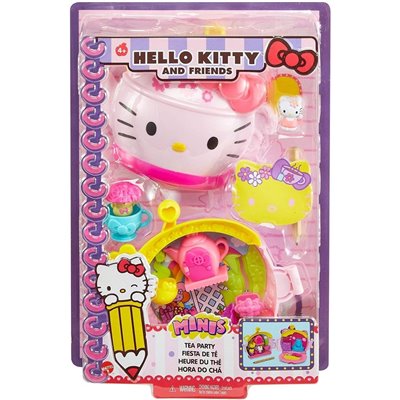 Mattel Hello Kitty And Friends Minis Tea Party Σετ Με Σημειωματάριο 