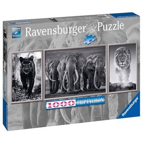 Ravensburger Παζλ 1000 Τεμ. Αγρια Ζώα - Τρίπτυχο 