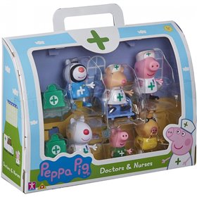GIOCHI PREZIOSI Peppa Pig Σετ Φιγούρων Γιατροί  GIOCHI PREZIOSI Peppa Pig Σετ Φιγούρων Γιατροί