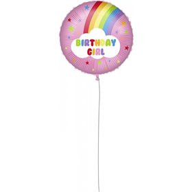 PROCOS Μπαλόνι Decorata Foil Birthday Girl Rainbow 46Εκ. 1Τμχ  PROCOS Μπαλόνι Decorata Foil Birthday Girl Rainbow 46Εκ. 1Τμχ