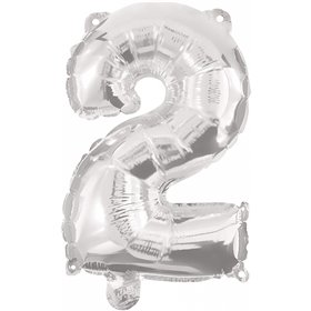 PROCOS Μπαλόνι Decorata Silver Foil 96Εκ. Νο 2 Ασημί  PROCOS Μπαλόνι Decorata Silver Foil 96Εκ. Νο 2 Ασημί