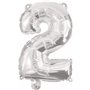 PROCOS Μπαλόνι Decorata Silver Foil 96Εκ. Νο 2 Ασημί 