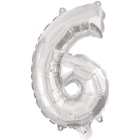 PROCOS Μπαλόνι Decorata Silver Foil 96Εκ. Νο 6  PROCOS Μπαλόνι Decorata Silver Foil 96Εκ. Νο 6