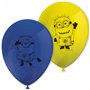 PROCOS Balloons Latex 27 Εκ. Μπαλόνια Τυπωμένα Lovely Minnions, Πολύχρωμα 8 Τεμάχια 