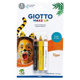 Giotto 3 Make Up Μολύβια Tiger Τίγρης  Giotto 3 Make Up Μολύβια Tiger Τίγρης