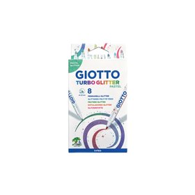 Giotto Turbo Glitter Μαρκαδόροι Παστέλ Χρώματα 8 Τεμάχια  Giotto Turbo Glitter Μαρκαδόροι Παστέλ Χρώματα 8 Τεμάχια